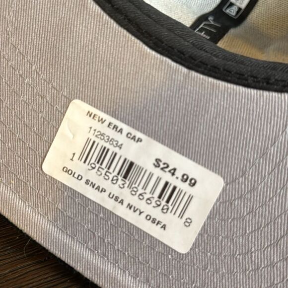 New Era 9Fifty Gold Stars Navy SnapBack Hat - Picture 6 of 8